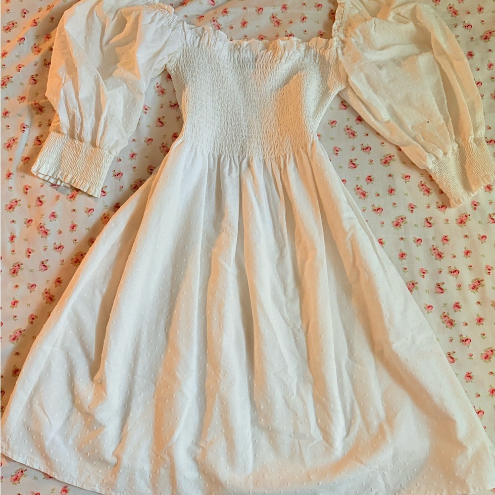White Off Shoulder Dress